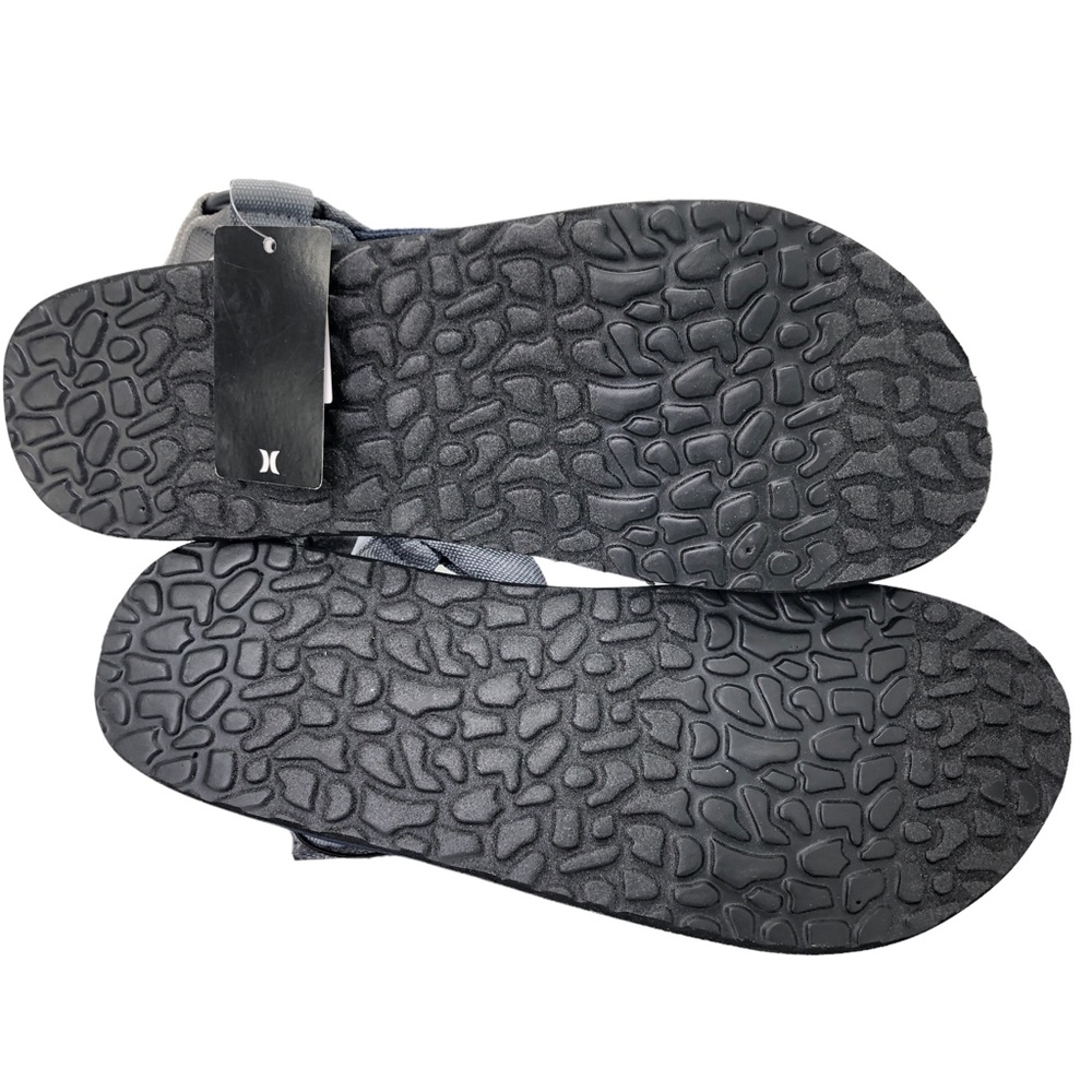 HURLEY Raleigh Navy & Grey Adjustable Strap Sandals Men's Size 12 - Picture 7 of 12